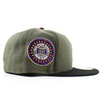 Boston Braves 1942 All Star Game New Era 59Fifty Fitted Hat (Olive Green Black Sky Blue Under Brim)