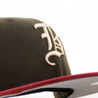 Boston Braves 1942 All Star Game New Era 59Fifty Fitted Hat (Walnut Brown Brick Red Gray Under Brim)