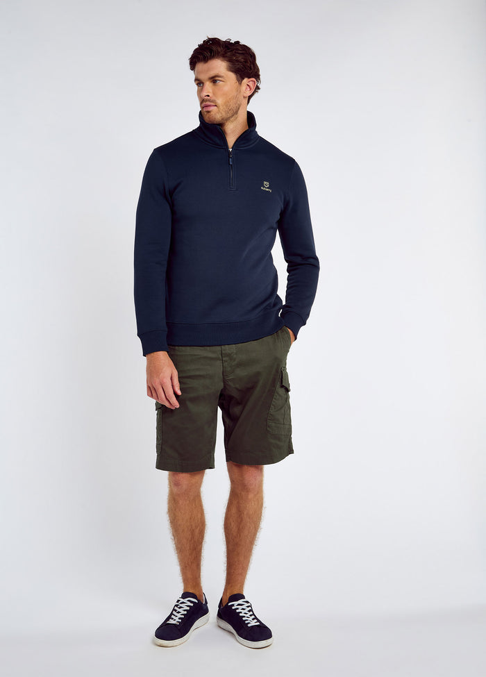 Boyce Men’s Zip Neck Sweater - Navy