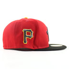 BRADENTON MARAUDERS X Pittsburgh Pirates New Era 59Fifty Fitted Hat (Scarlet Red Black Gray Under Brim)