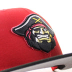 BRADENTON MARAUDERS X Pittsburgh Pirates New Era 59Fifty Fitted Hat (Scarlet Red Black Gray Under Brim)