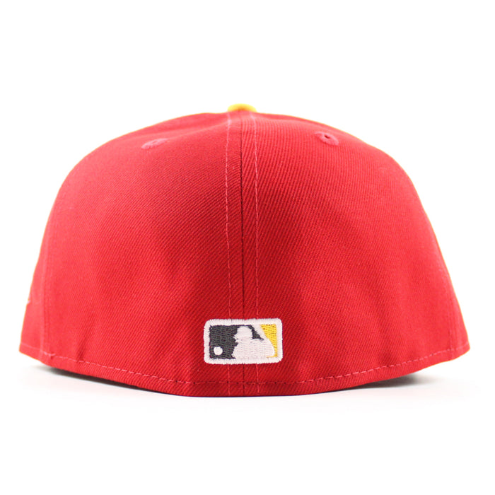 BRADENTON MARAUDERS X Pittsburgh Pirates New Era 59Fifty Fitted Hat (Scarlet Red Black Gray Under Brim)