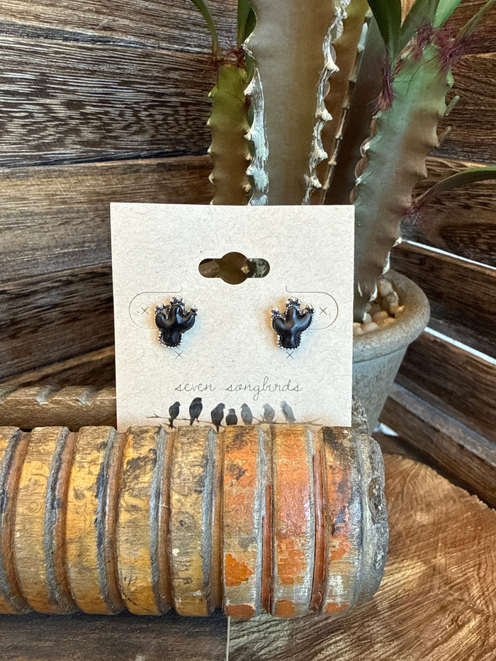 Cactus Stud Earrings - 8 Colors