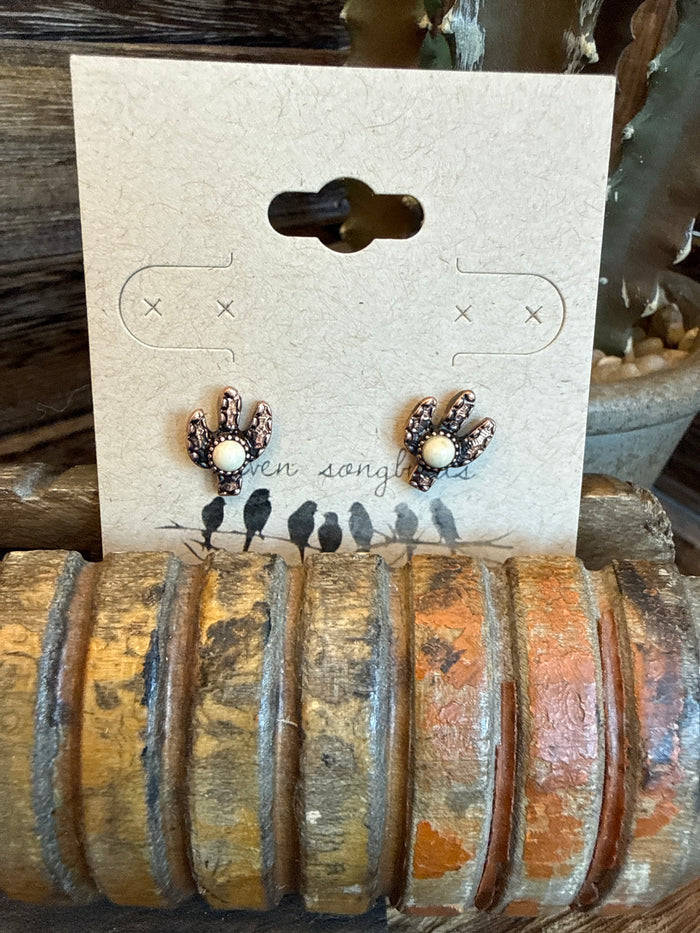 Cactus Stud Earrings - 8 Colors