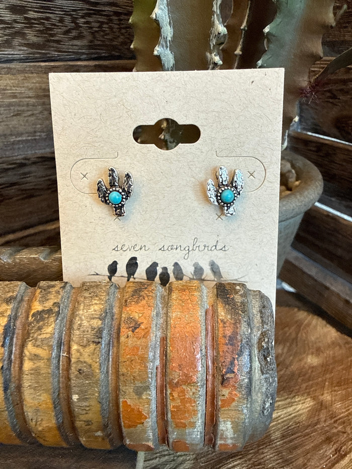 Cactus Stud Earrings - 8 Colors