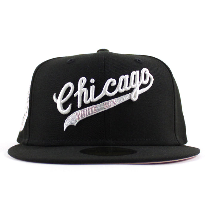 Chicago White Sox 1942 All Star Game Poker Chip New Era Fitted 59Fifty Hat (Black Pink Under Brim)