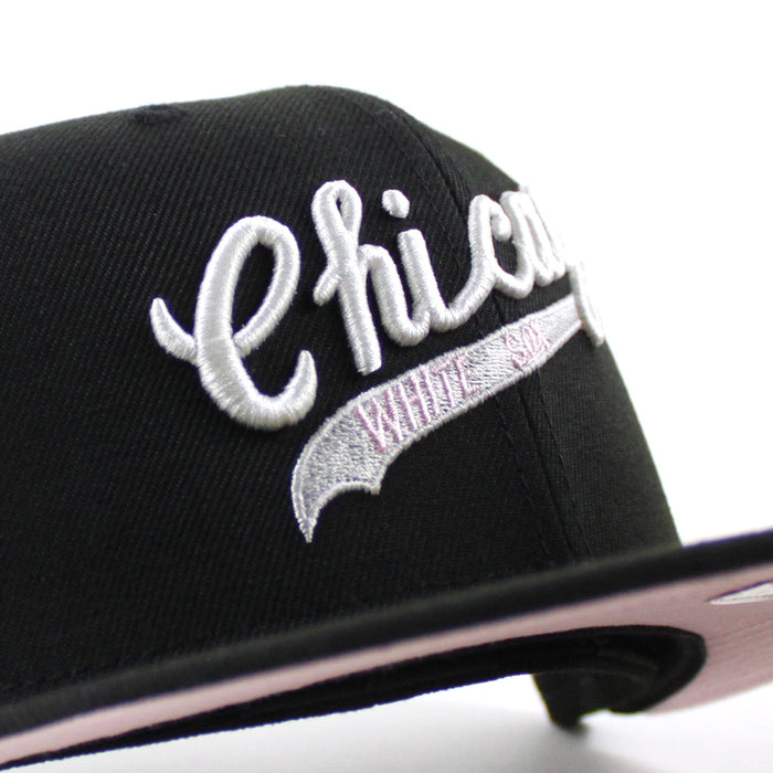 Chicago White Sox 1942 All Star Game Poker Chip New Era Fitted 59Fifty Hat (Black Pink Under Brim)