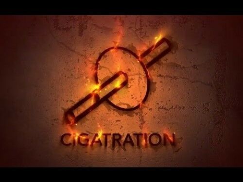 Cigatration -  Push a Lit Cigarette Through a Borrowed Quarter!