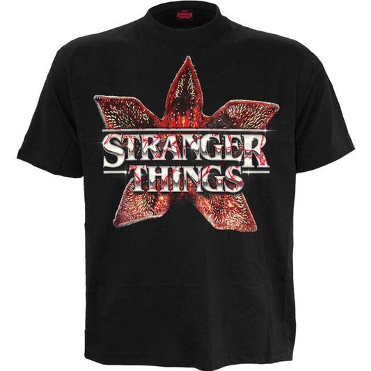 DEMOGORGAN LOGO - Front Print T-Shirt Black