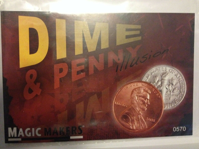 Dime and Penny Illusion - Dime & Penny - Similar to the Scotch and Soda Illusion