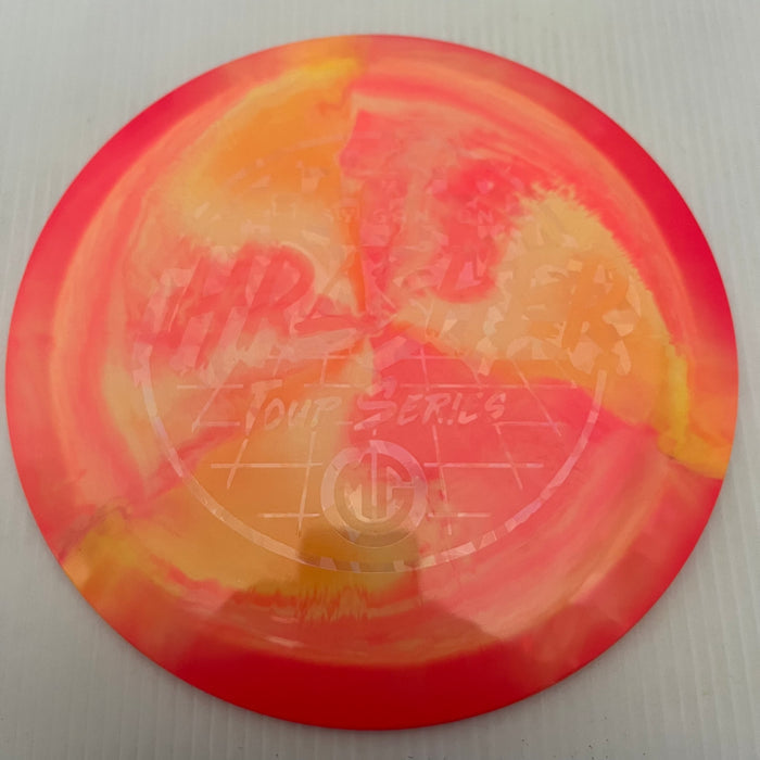 Salmon Pink & Yellowy Orange/Ghost Shatter Stamp/173-174g 26