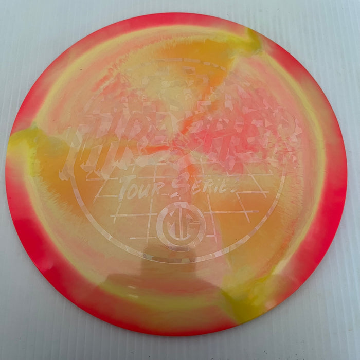 Hot Pink & Yellowy Orange/Ghost Shatter Stamp/173-174g 32