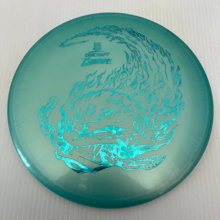 Teal/Teal Flowers Stamp / 177+ grams