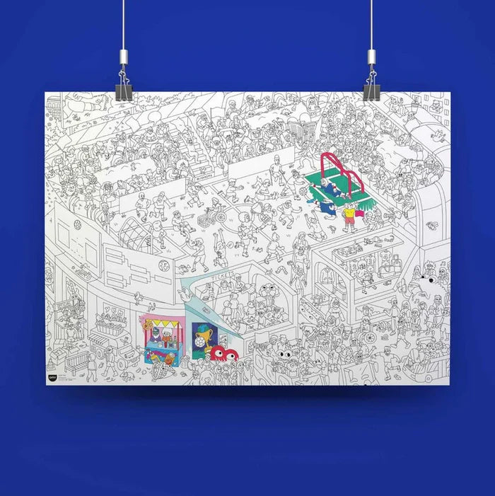 Giant Colouring Poster - Recycled Paper - Football/Goal - In Full
