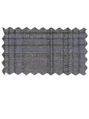 Giorgio Fiorelli Men's Light Gray Plaid Classic Fit Stretch Suit