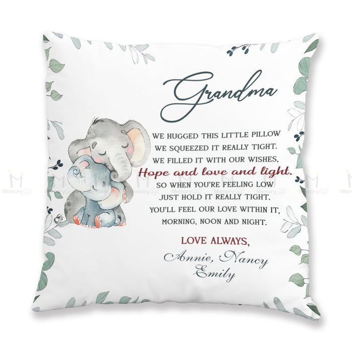 grandma pillow with grandkids names