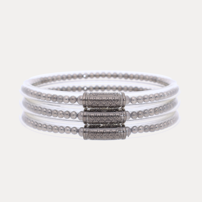 Gunmetal BIBI All Weather Bangles | BuDhaGirl