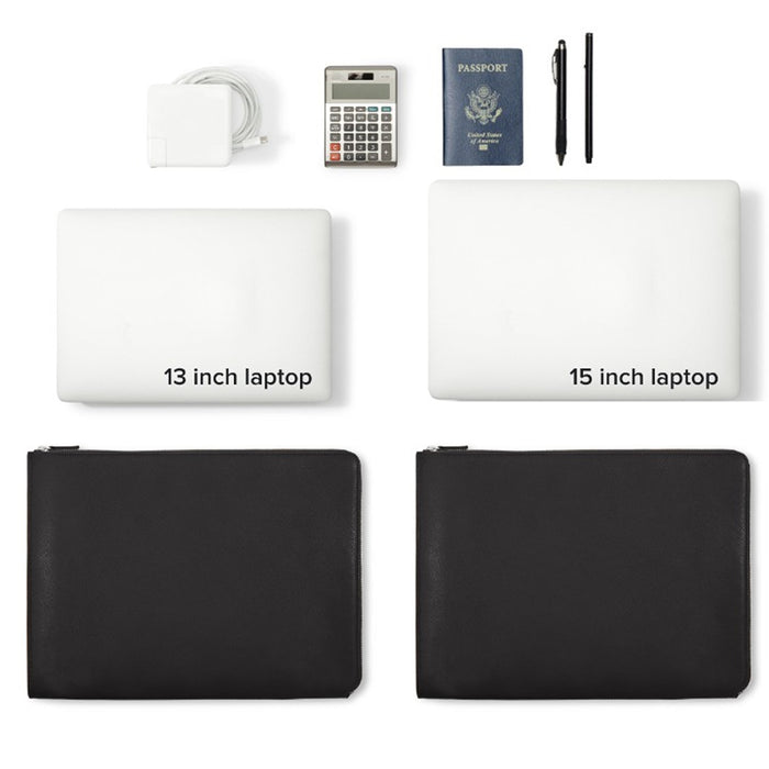 Gusseted Document and Laptop Holder Black Onyx