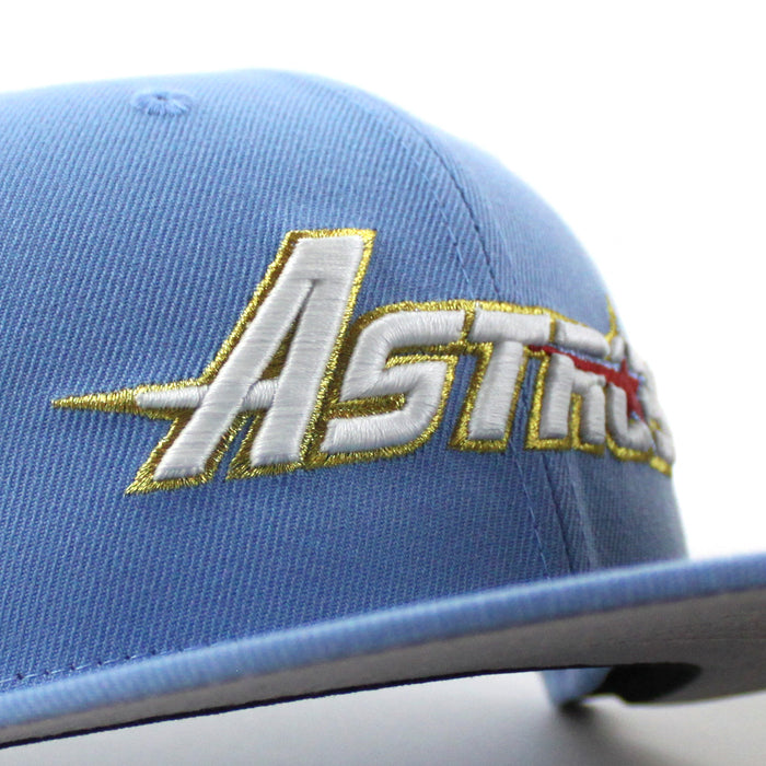 Houston Astros 45th Anniversary New Era 59Fifty Fitted Hat (Sky Blue Gray Under Brim)