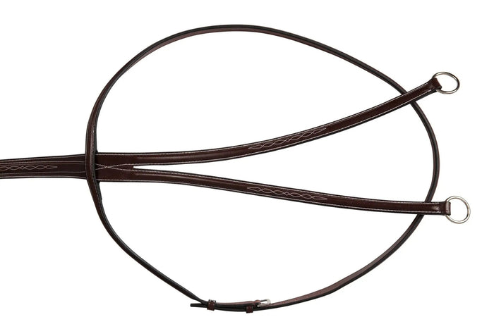 Huntley Equestrian Sedgwick Fancy Stitched Running Martingale, Full Size