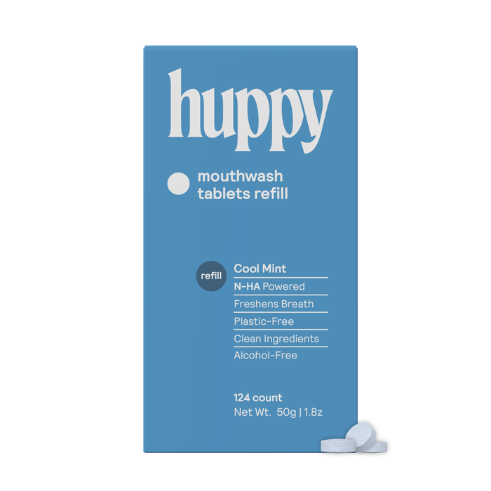 Huppy Mouthwash Tablets – Cool Mint (Refill Pack)