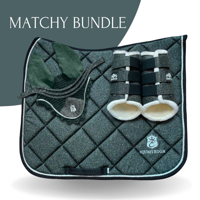 Jade Green Saddle Pad Set