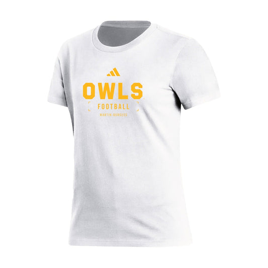 Jaden Martin-Burgess : Women's Fresh Short Sleeve Tee  - White