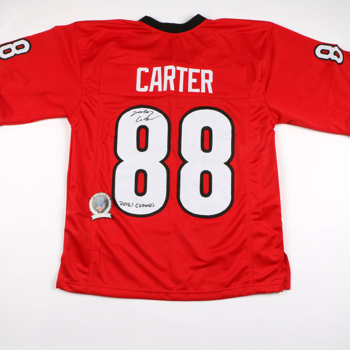 Jalen Carter Signed Jersey Georgia Bulldogs National Champions