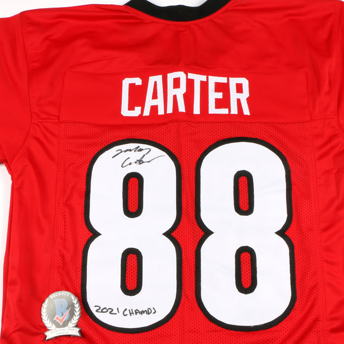 Jalen Carter Signed Jersey Georgia Bulldogs National Champions