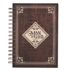Journal Wirebound Brown Man of God 1 Tim. 6:11