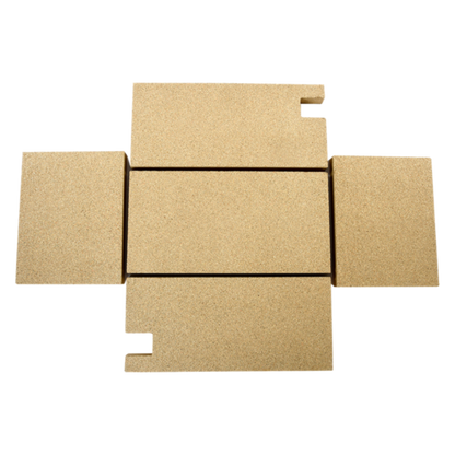 A set of beige replacement tiles for a Kasai Konro grill, displayed in an overlapping fashion to show the individual tiles.