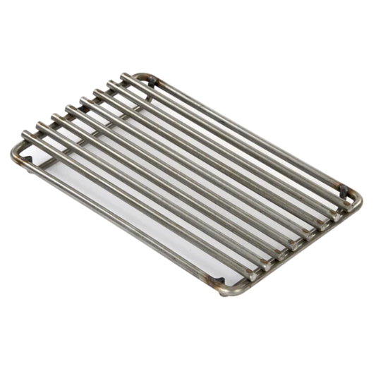 A stainless steel Kasai searing grate with 6mm bars designed for the Nano Pro Grill.