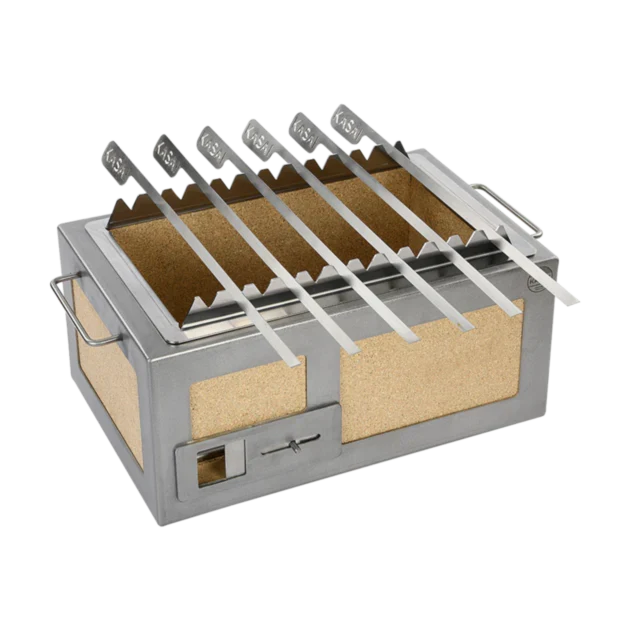 G102 SR Kasai Konro Skewer Rack for Medium Wide Grill x6 Skewers.