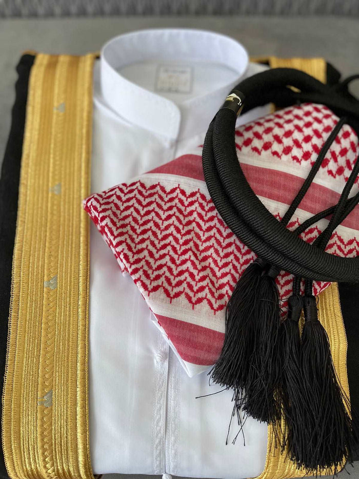 Kids Al Asfar 4 pcs Thobe Set