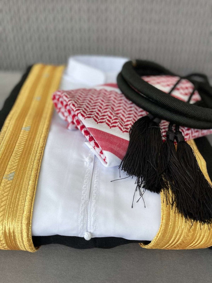 Kids Al Asfar 4 pcs Thobe Set