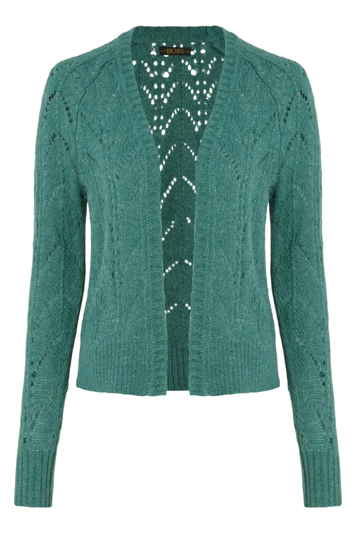 KING LOUIE Blanca Cardi Orcia - Smoke Green
