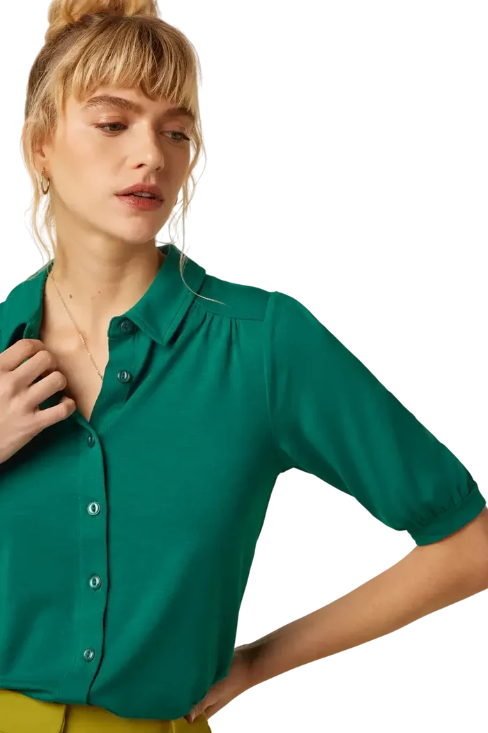 KING LOUIE Carina Blouse Tulum Ponderosa Green