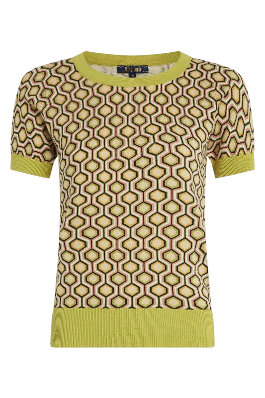 King Louie Gigi Top Rocchi Lentil Green