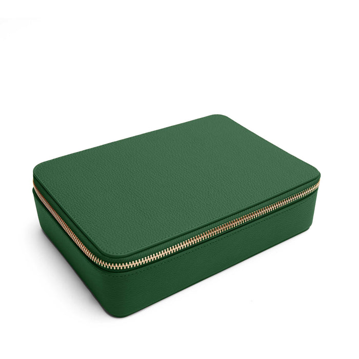 Large Jewelry Zip Case Fairway Green