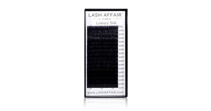 Lash Affair Volume Silk Lashes Single Length, C-Curl: 11mm x .05 - Black
