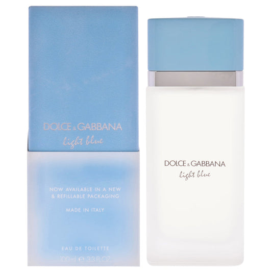 Light Blue by Dolce and Gabbana for Women - 3.3 oz EDT Spray (Refillable)