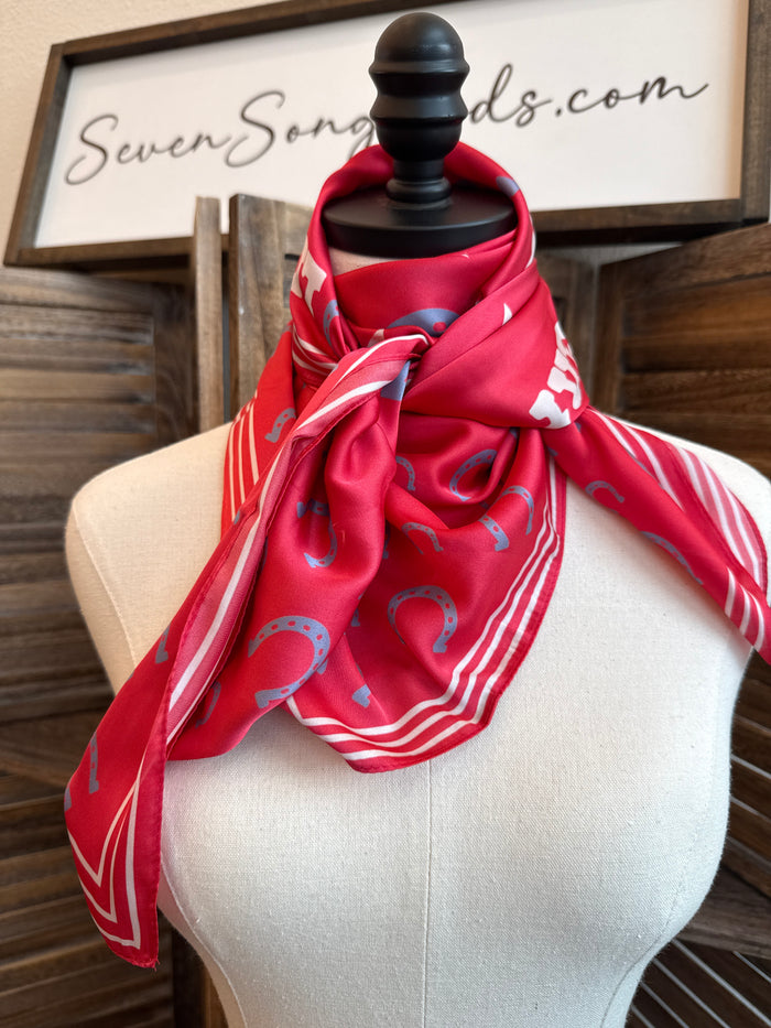 Live Free Bronc Wild Rag Dress Scarf