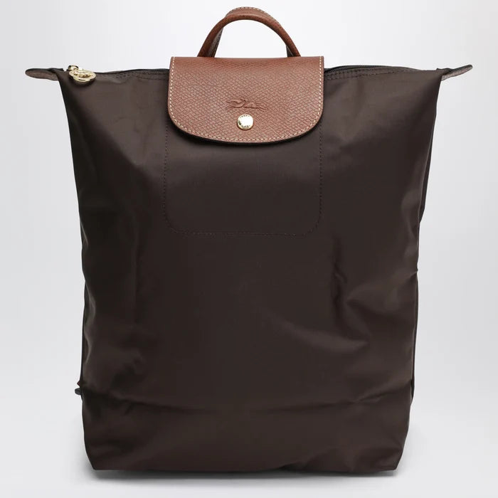 Longchamp - M Le Pliage Original moka backpack Brand U