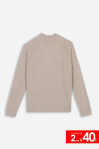 MAGLIA MEZZO COLLO A COSTINE M B.GE CH