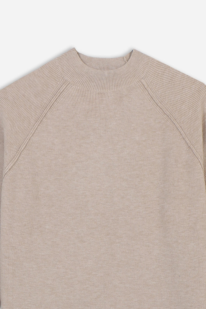 MAGLIA MEZZO COLLO A COSTINE M B.GE CH