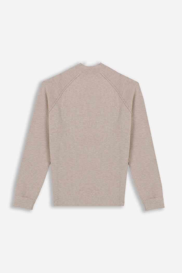 MAGLIA MEZZO COLLO A COSTINE M B.GE CH