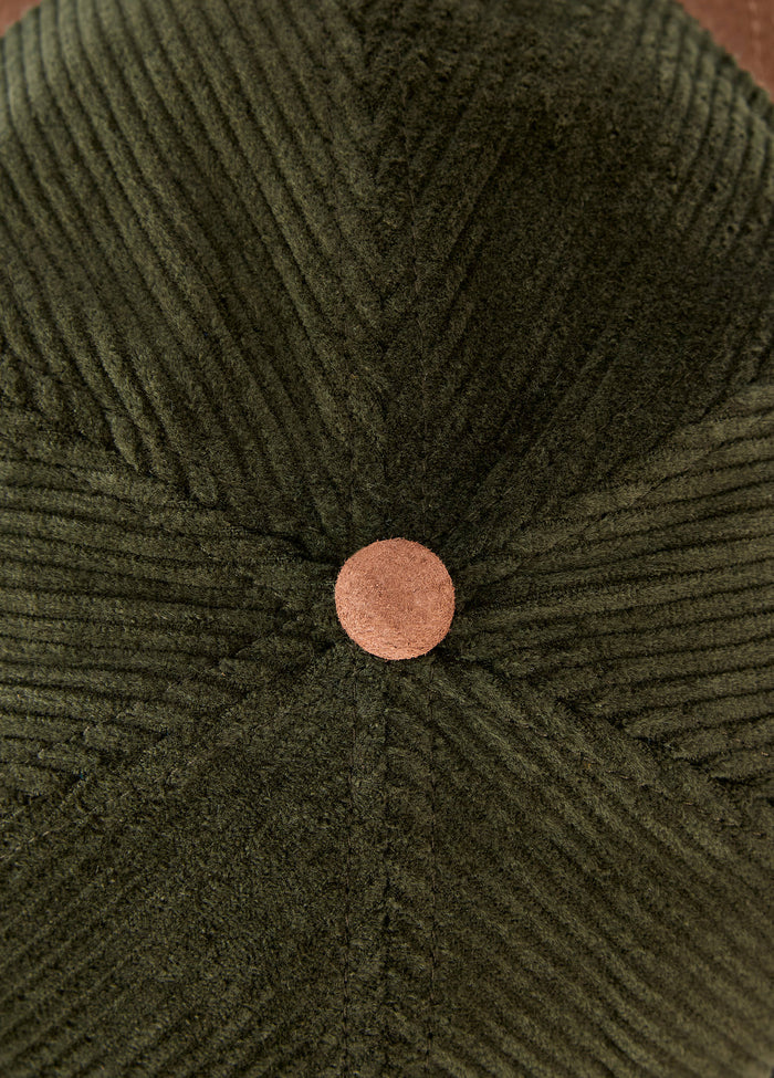 Marino Corduroy baseball cap - Olive