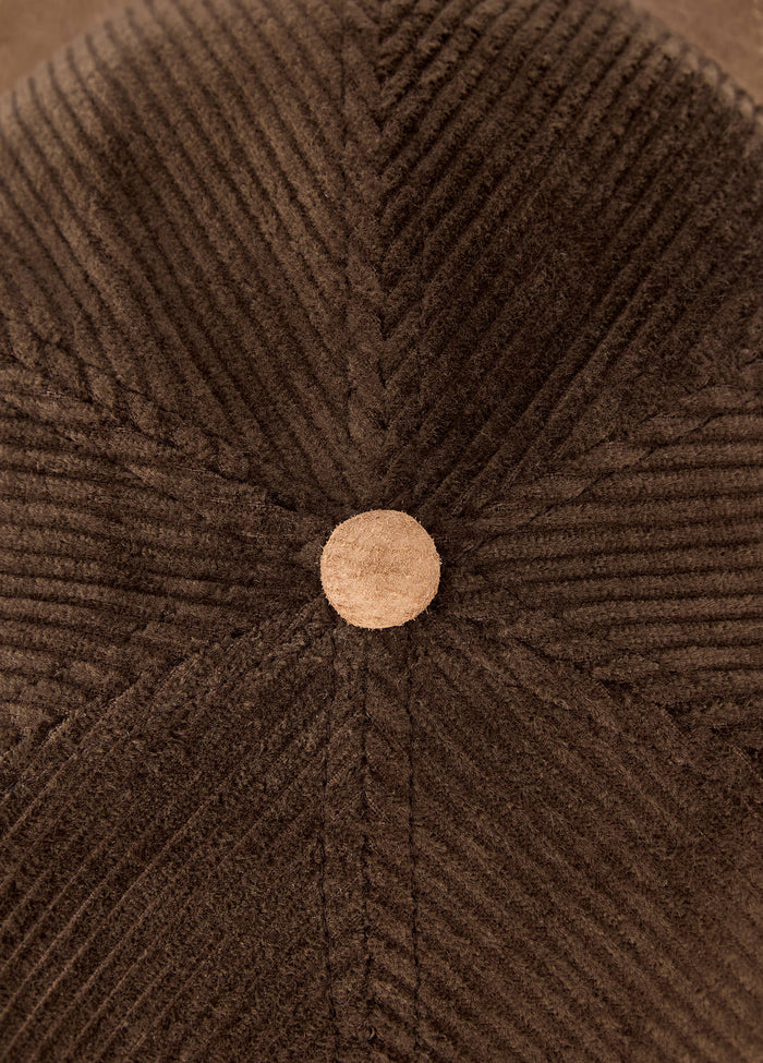 Marino Corduroy baseball cap - Walnut