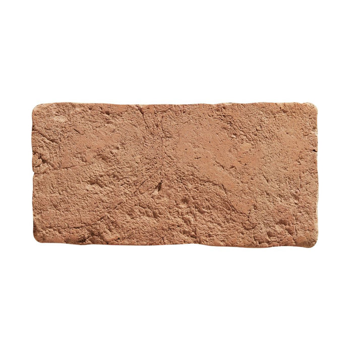 Terracotta brick on a white background