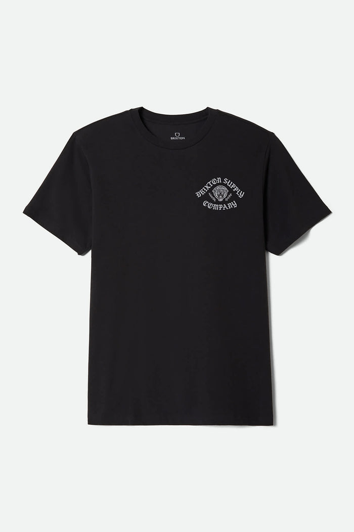 Men's Morado Short Sleeve Standard T-Shirt in the color Black - Front Product View